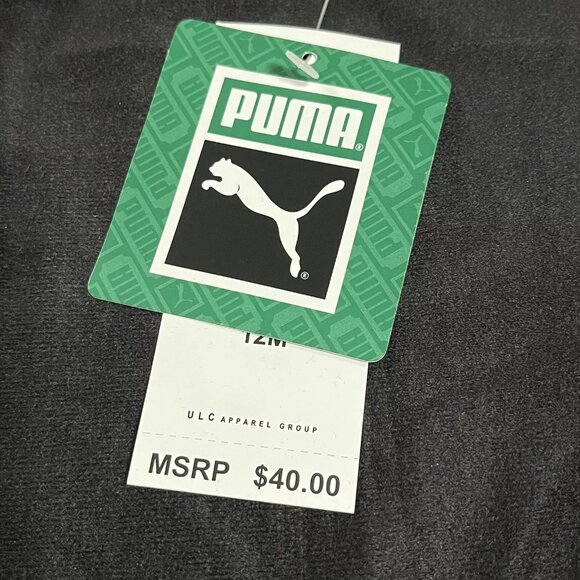 Puma Baby Infant Boys Track Jacket & Joggers Outfit Set Sz 12 Months Black/ Red - Picture 6 of 13